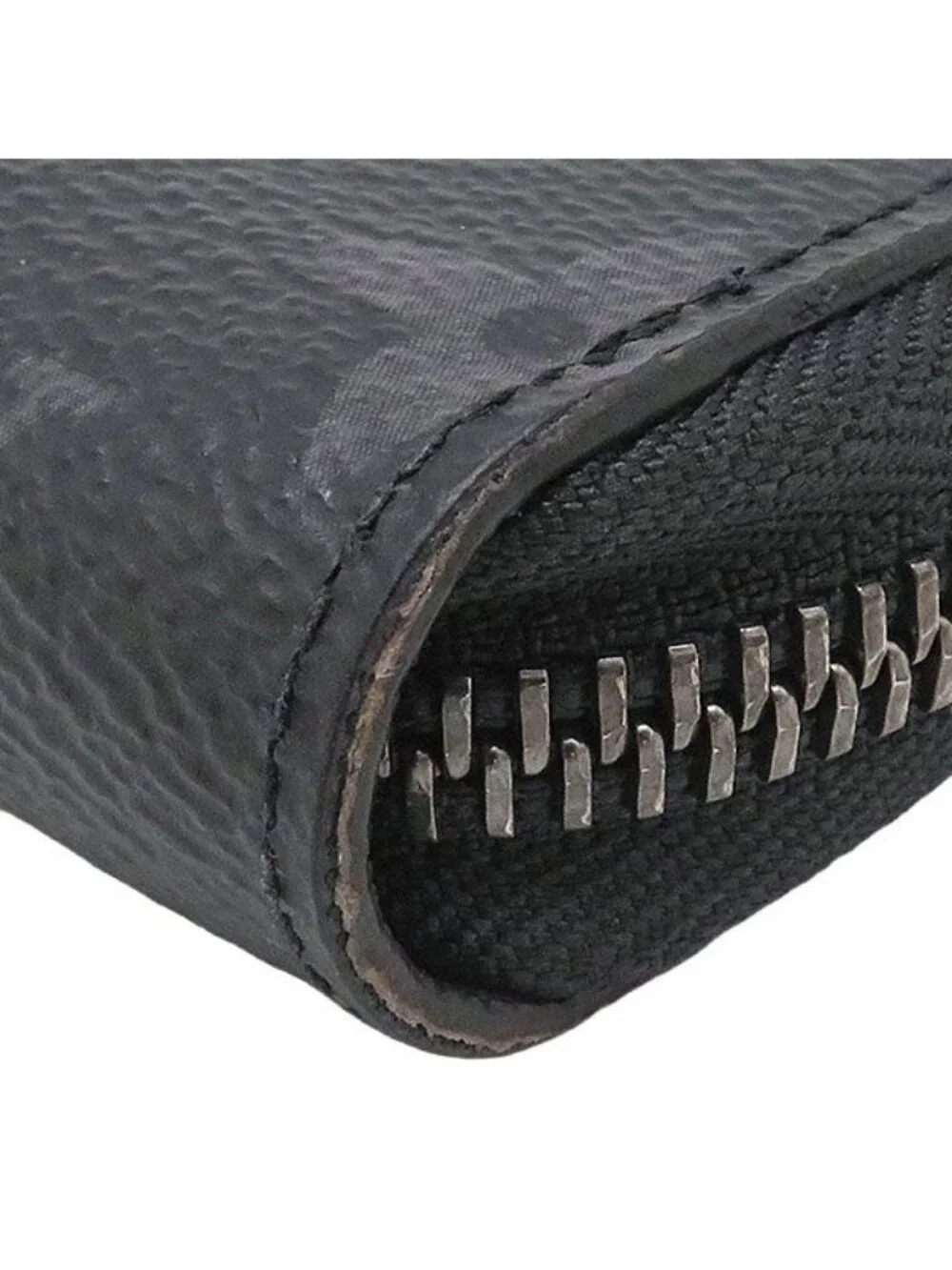 Louis Vuitton Wallet Zippy Organizer NM Monogram Eclipse Gunmetal Round Fastener